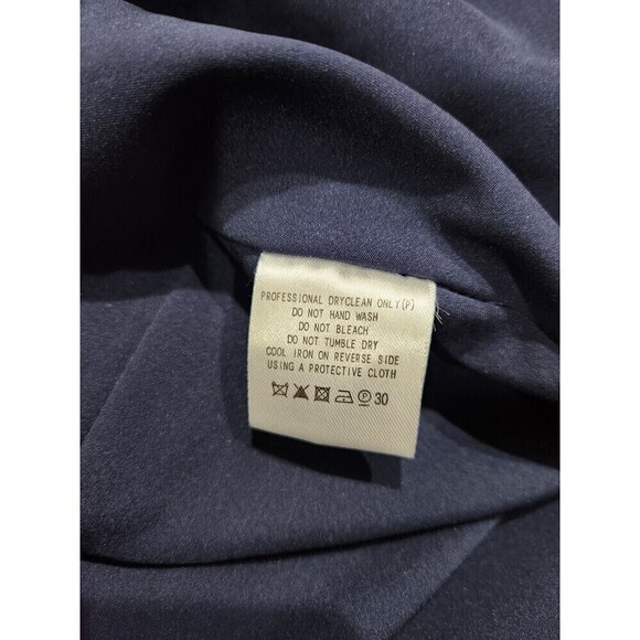 FAME and Partners Navy Floral Cold Shoulder Flowy Maxi Dress Gown, 4 - Picture 11 of 13